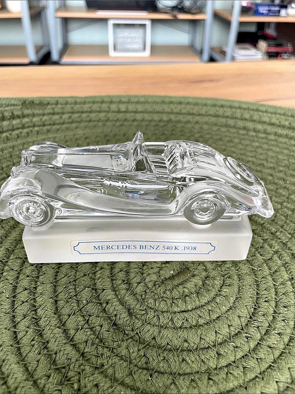 Goebel Mercedes-Benz 540K 1938 Clear Collectible Decor